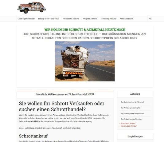 Schrotthandel Düsseldorf kümmert sich um ihre Schätze