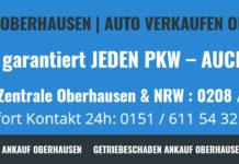 Autoankauf Oberhausen – Wir kaufen Ihr Auto unkompliziert an!
