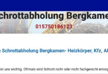 Kostenlose Schrottabholung in Bergkamen auch bei kleinen Mengen Schrott