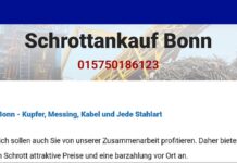 Attraktiven Preisen für Ihren Schrott auch einen umfangreichen Service bei der Schrottankauf in Bonn.