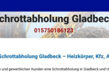 Schrottabholung in Gladbeck führen wir 6 Tagen die Woche durch.
