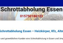 Kostenlose Schrottabholung in Essen auch bei kleinen Mengen Schrott