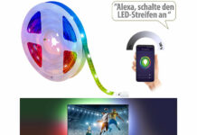 Luminea Home Control WLAN-RGB-LED-Streifen WRL-34